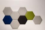 Theater Hexagon Polyester Fiber Acoustic Panel Soundproof Nontoxic