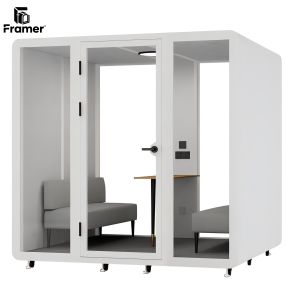 China Customizable Soundproof Office Pod Modular Private Work Booth Adjustable factory