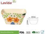 Large Size Eco Bamboo Serving Bowl Easy Cleaning Anti - Bacteria Heat Resistance