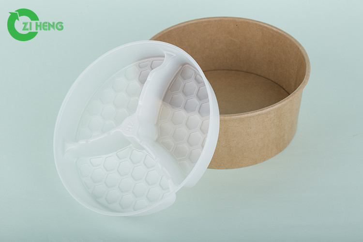 China Recycled Disposable Divided Plastic Plates Food Grade With 3 Compartments factory
