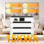 Growatt 51.2v 10kwh 20kwh 30kwh 50kwh Lifepo4 Lithium Ion Home Solar System