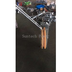 Helicopter Conductor Stringing Blocks 508 X 75MM Heavy Duty Wire Rope Pulley