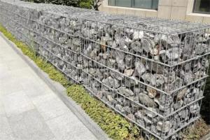 China Galvanized Iron Welded Gabion Box Stone Cages For Garden Walls factory