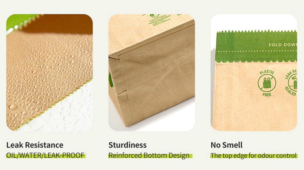 Custom Order Accepted CMYK 4 Color Offset Printed Biodegradable Disposable Garbage Bag