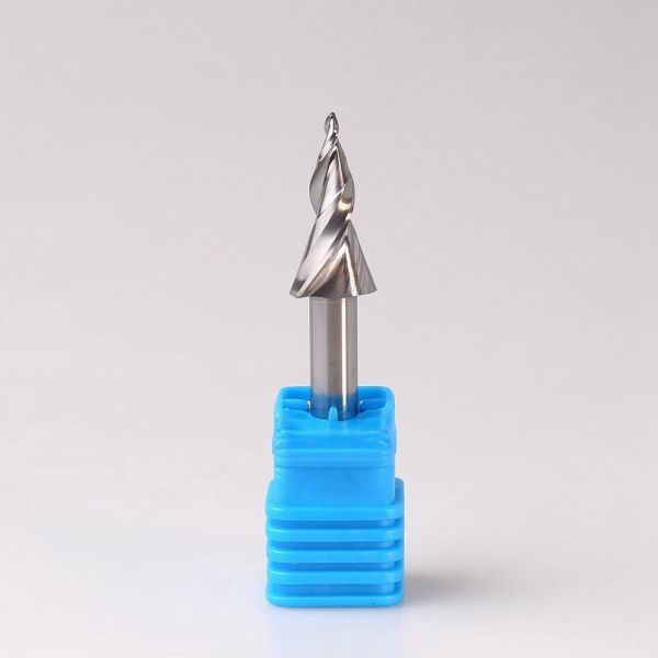 12mm SHK Two Flutes Spiral CNC Mini Channel Letters Cutter Tool Luminous Word Processing Engraving Tools with ODM & OEM Support