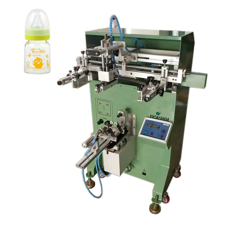 800x800x1200mm Cylindrical Screen Printing Machine For Baby Feeder Milk Bottle