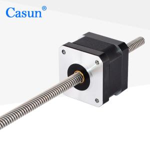 China 42x42x34mm 1.8 Degree 2 Phase 1.2A Hybrid Nema 17 Tr8*2 Non Captive Stepper Motor factory