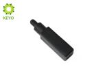 10ml Matte Black Glass Dropper Bottles Square Shape For CBD Essential Oil