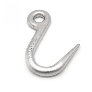 China Rigging G80 Lifting Hook Forged Eye Safety Casting Hook 16Mn 20MnSi 36MnSi factory