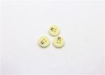 Yellow Pearl Dress Shirt Buttons , Commercial Four Hole Button In Bulk