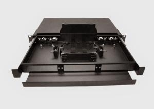 China 1 RU 12 Port Singlemode LC-UPC Rack Mount Patch And Splice Panel 900um Pigtails factory