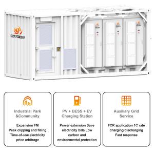China Liquid Cooling Energy Storage System Industrial &amp; Commercial BESS Solar Energy Storage Container Battery System factory
