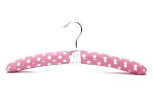 China Silk Material and Round Style Glam Satin Padded Hangers factory