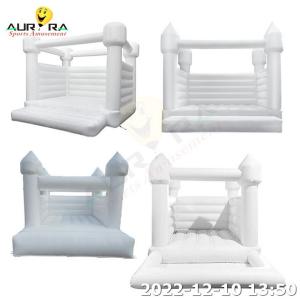 China Water Slide Bounce House Inflatable Customized All White Moonwalk Bounce House factory
