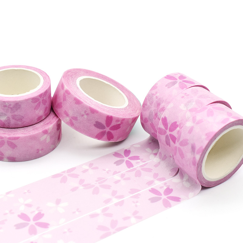 Width 10mm Single Sided Acrylic Adhesive Washi Tape With No Residue