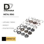 Gold Clothing Snap Buttons Metal Color Prong Ring Snap Fasteners Snap