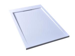 China Polymarble Bathroom Shower Base 800 X 1200 Simple Matt White Tray factory