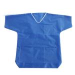 Non woven hospital patient gown uniform V neck short sleeve medical surgical