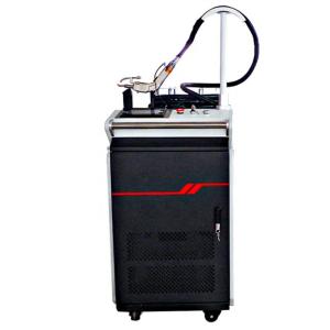 China Fiber Handheld Laser Cleaning Machine Continuous Car Metal Rust Removal 2000W factory