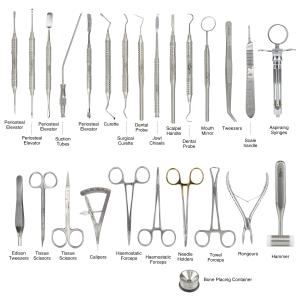 China 26 piece set of imported dental implant insteruments Implant operation set Made of imported 304 stainless steel factory