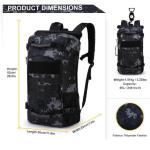 Custom Multifunctional 40L Duffle Travel Backpack For Men Women