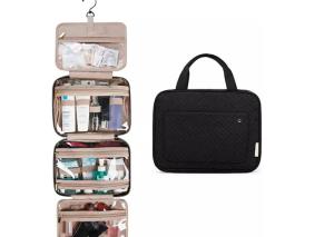 China Makeup Tearproof Roll Up Hanging Toiletry Bag Antiwear For Bathroom factory