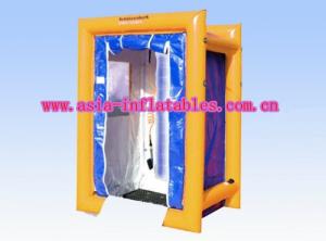 China Portable Purple Square Kiosks With Digital Printing , Advertising Inflatables factory