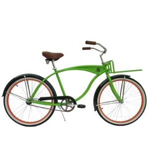 China 26&quot; Wheel Size Adult Beach Cruiser Bicycle in Green Color with Rear Pedal Brake Hot Item factory