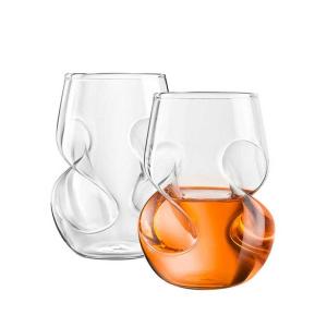 China Clear High Borosilicate Glass Cup 430ml Round Shape factory
