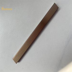 China U Slot Stainless Steel Tile Trim 201 304 Gold Champagne Hairline Finish Profiles factory