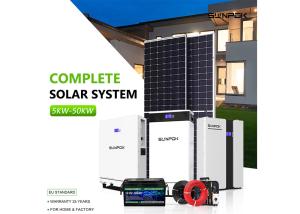 China Off Grid Photovoltaic Solar Energy System 5Kw 10Kw 12Kw Complete Hybrid Solar Power Systems Kit For Home factory