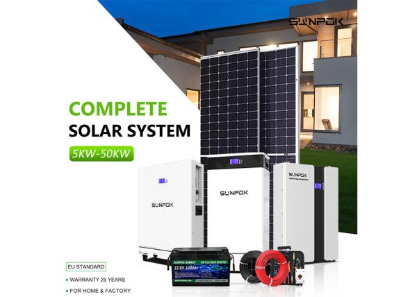 Off Grid Photovoltaic Solar Energy System 5Kw 10Kw 12Kw Complete Hybrid Solar