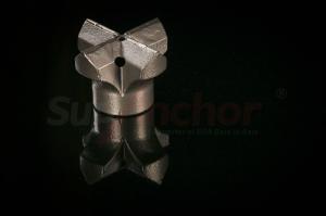 China Rock Drilling R25 Self Drilling Anchor Bar Steel Cross Drill Bit EX Type factory