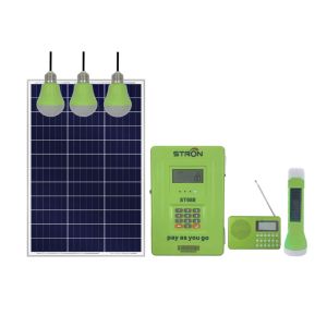 30W 60HZ Solar Home Lighting System With Solar Vending System