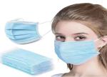 Food Industry Non Woven Face Mask Durable Anti Dust Three Layer Folding