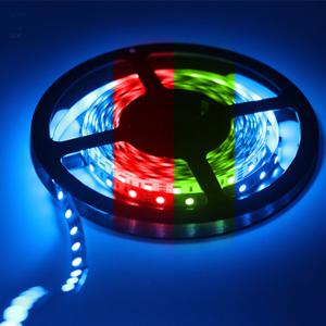 China Muti Color DC 12 / 24V 5050 SMD RGB Flexible LED Strip Lights factory