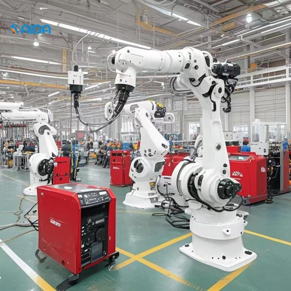 1.65 M Reach Welding Robot Controlled by Point To Point Control with 360 Max