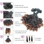 Human Hair Funmi Hair Weave Double Drawn Indian Remy Hair Weft Hair Extensions