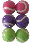 1.5inch mini colored pet toy tennis ball with custom logo printed