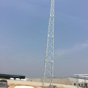 China Truss Guy Lines 65ft 20M Telescopic Lattice Steel Towers factory