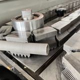 PLC Control System Single Wall Corrugated Pipe Machine with 5 Heating Zones and