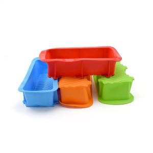 China Non Stick Rectangular Silicone Bread Baking Molds factory