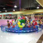 Cute Kids Amusement Ride Animal Turntable Ride 9 Riders Park Model Type
