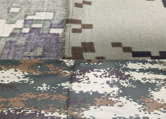 Water Proof 100 Cotton Army Camouflage Fabric 250g Bonded Pattern