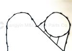V100 Plate Heat Exchanger Gaskets SGS FDA ISO Certified Flat Shape