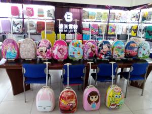 China egg shaped kids trolley luggage bag suitcases in baigou baoding hebei China Factor factory