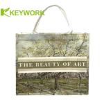 Canvas Women Handbag Unbleached Grocery Tote Bag Simple Shopping Bag