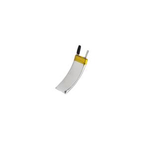 China 3.7V 30mAh 250727 Rechargeable Curved LiPo Battery For Wearable Product factory