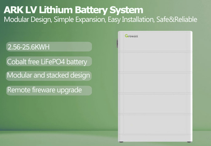 ARK 48v Lithium Ion Solar Battery LFP 25.6kwh Growatt Lithium Battery High Voltage ARK 25.6H-A1 HV