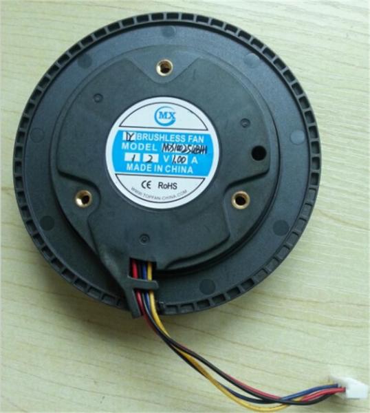 100mm Black Plastic Blower Fan with PWM FG / 12V DC Centrifugal Fan 100 ×25mm